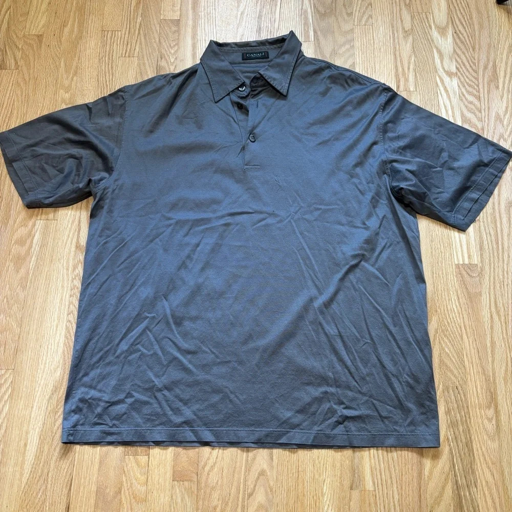 Canali Sportswear Collared Polo Short Sleeved Shirt